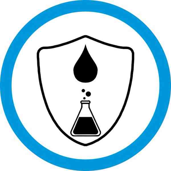 Water, Petrol & Mineral Oil Resistence icon